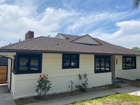 Custom Black Vinyl Window Replacement in Pasadena, CA